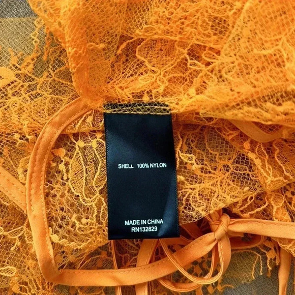 Revolve SZ L ORANGE top Michael Costello OLLY - Picture 10 of 10